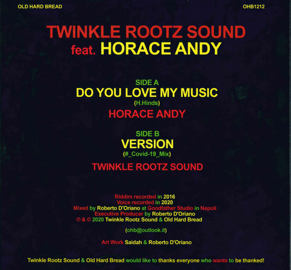 Twinkle Rootz Sound Feat. Horace Andy - Do You Love My Music | Old Hard Bread (OHB1212) - 2