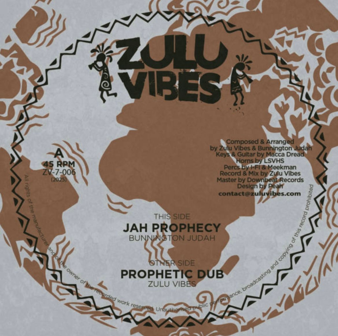 Bunnington Judah - Jah Prophecy | Zulu Vibes (ZV-7-006)