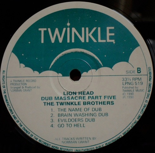 Twinkle Brothers - Dub Massacre Part Five - Lion Head | Twinkle Music (NG 519) - 4