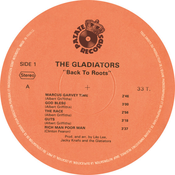 The Gladiators - Back To Roots | Patate Records (gladlp001) - 5