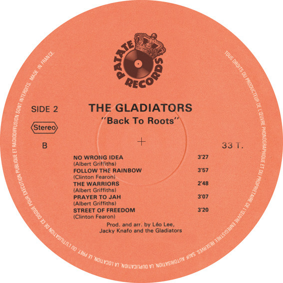 The Gladiators - Back To Roots | Patate Records (gladlp001) - 6