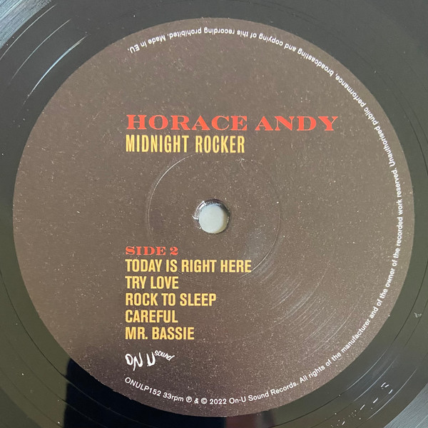 Horace Andy - Midnight Rocker | On-U Sound (ONULP152) - 4