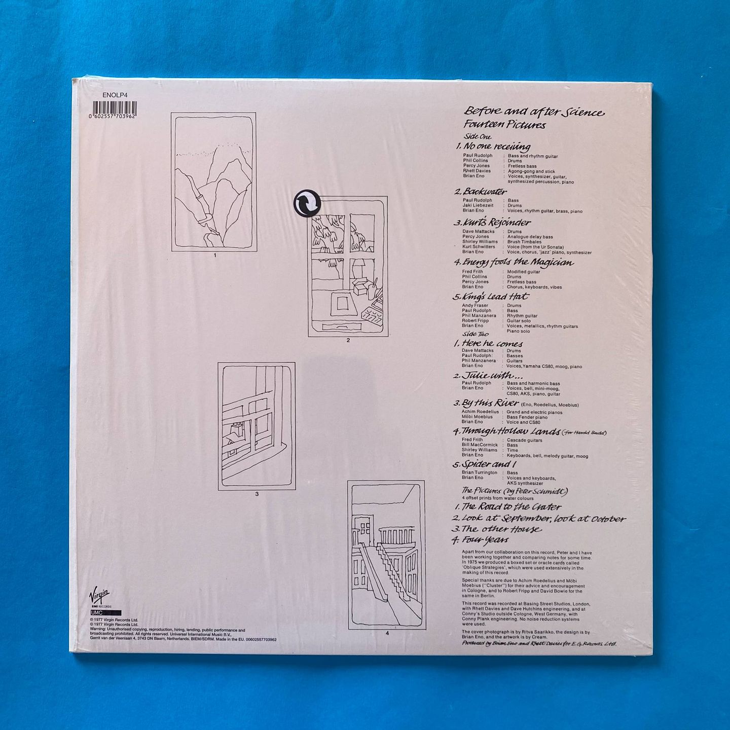 Brian Eno - Before And After Science | Virgin EMI Records (ENOLP4) - 2