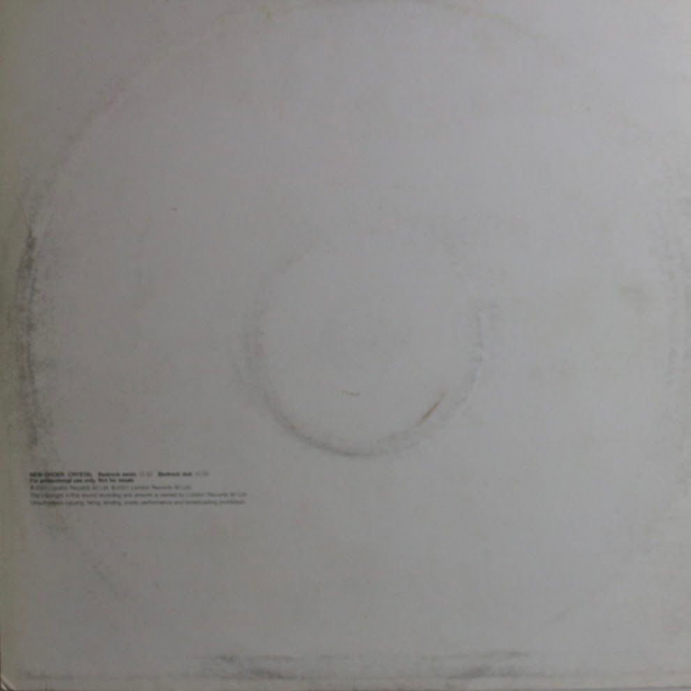 New Order - Crystal (Bedrock Remixes) | London Records (NXDJ8) - 2