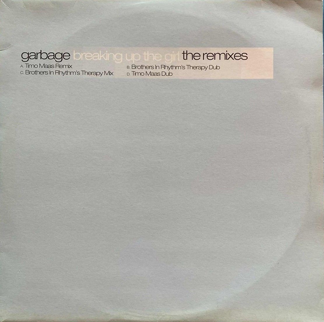 Garbage - Breaking Up The Girl (The Remixes) | Mushroom (trash43) - main