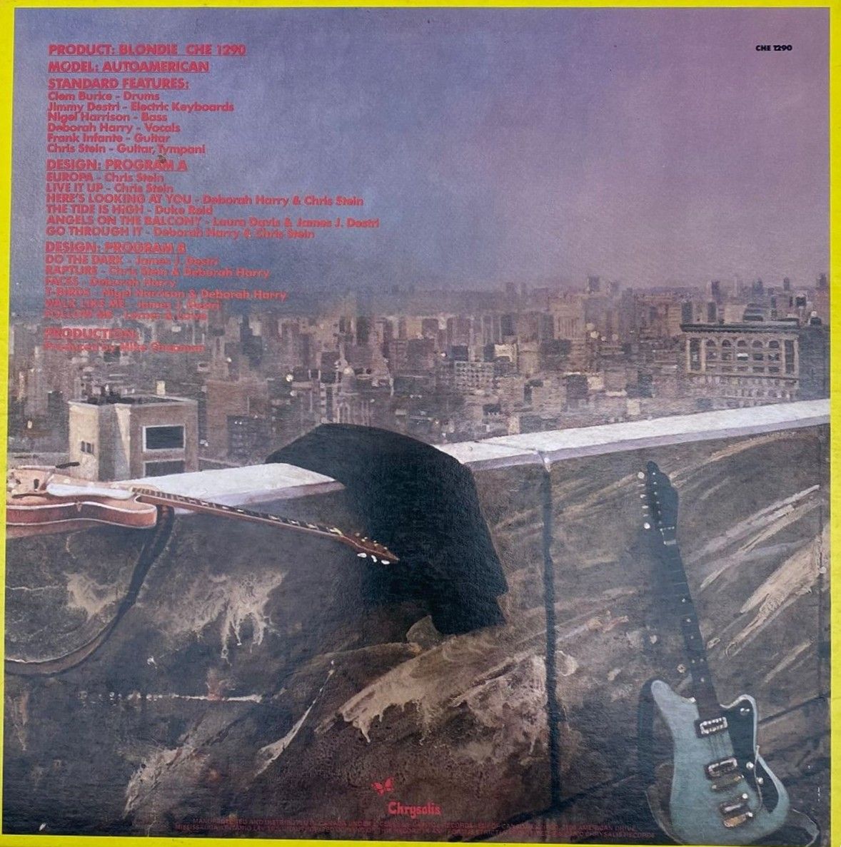 Blondie - Autoamerican | Chrysalis (CHE 1290) - 2