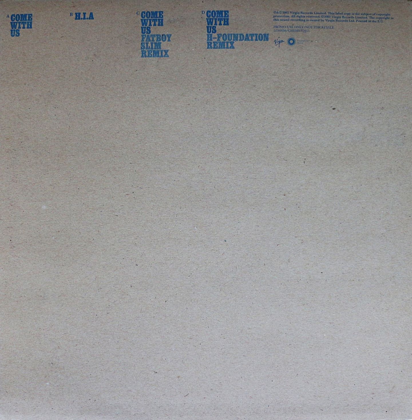 The Chemical Brothers - Come With Us | Freestyle Dust (CHEMSTDJ15) - 2