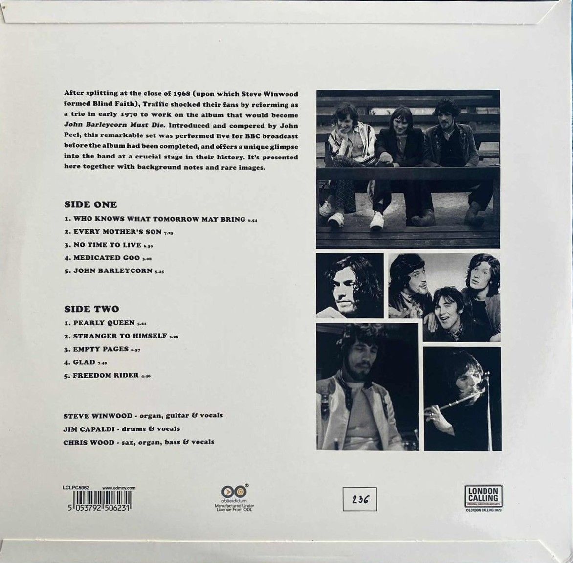 Traffic - Live In London | London Calling (LCLP5062) - 2