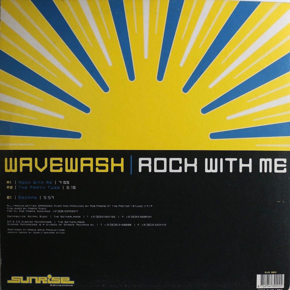 Wavewash - Rock With Me | Sunrise Recordings (SUN 002) - 2