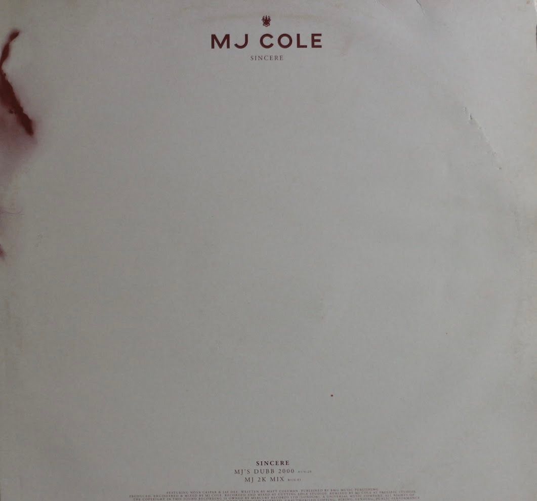 MJ Cole - Sincere | Talkin' Loud (TKDJ 085) - main