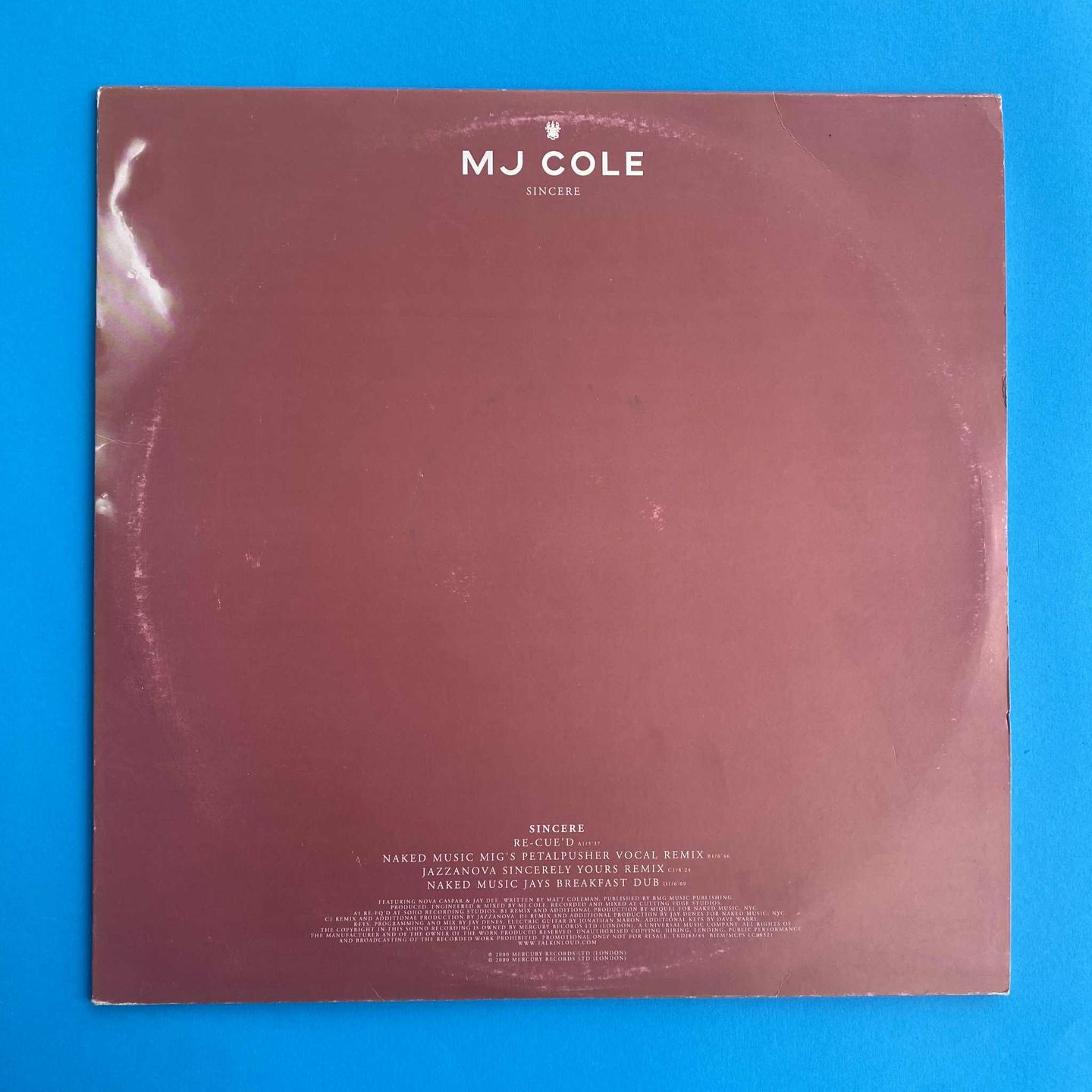 MJ Cole - Sincere (Remixes) | Talkin' Loud (TKDJ83/84) - main