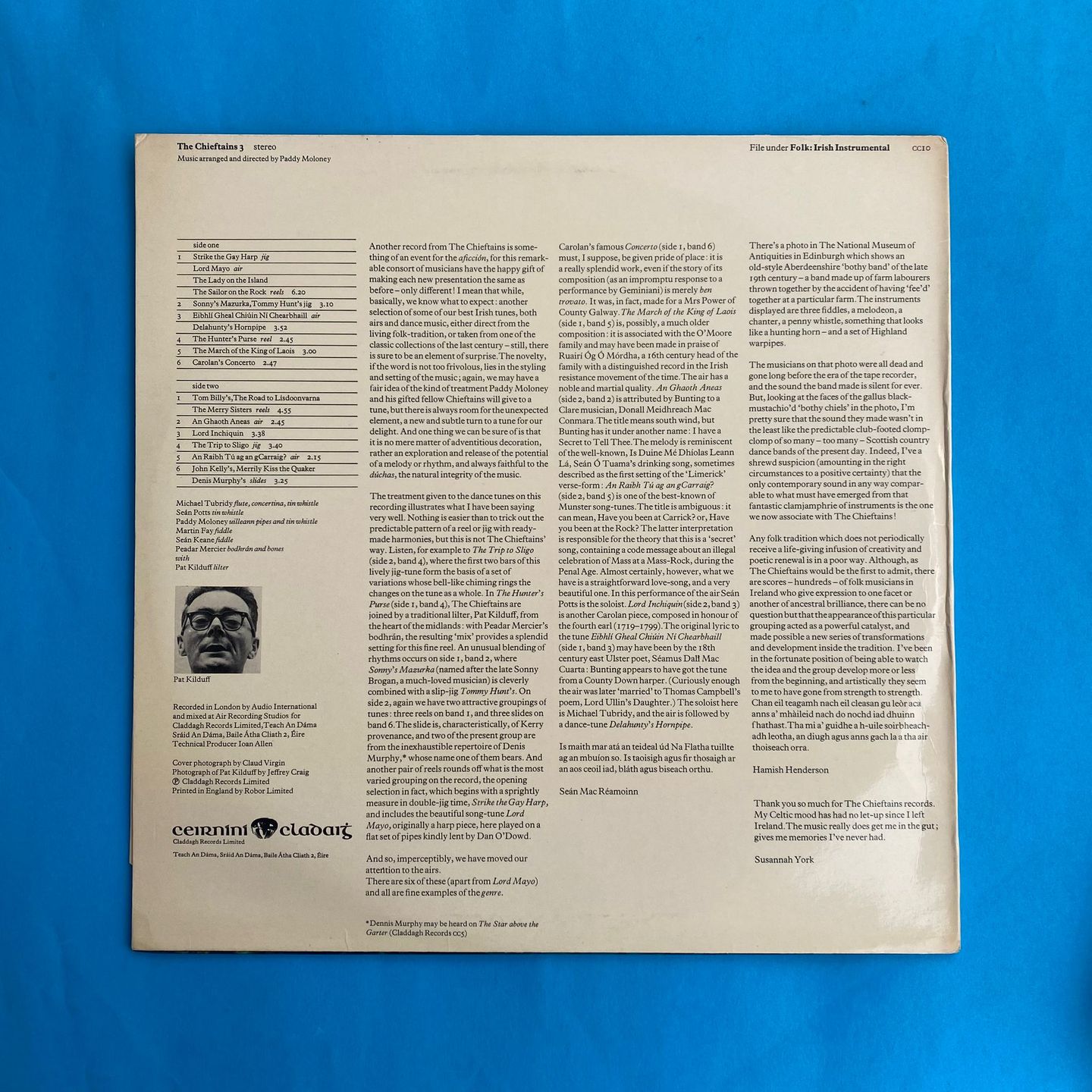 The Chieftains - The Chieftains 3 | Claddagh Records (CC10) - 2