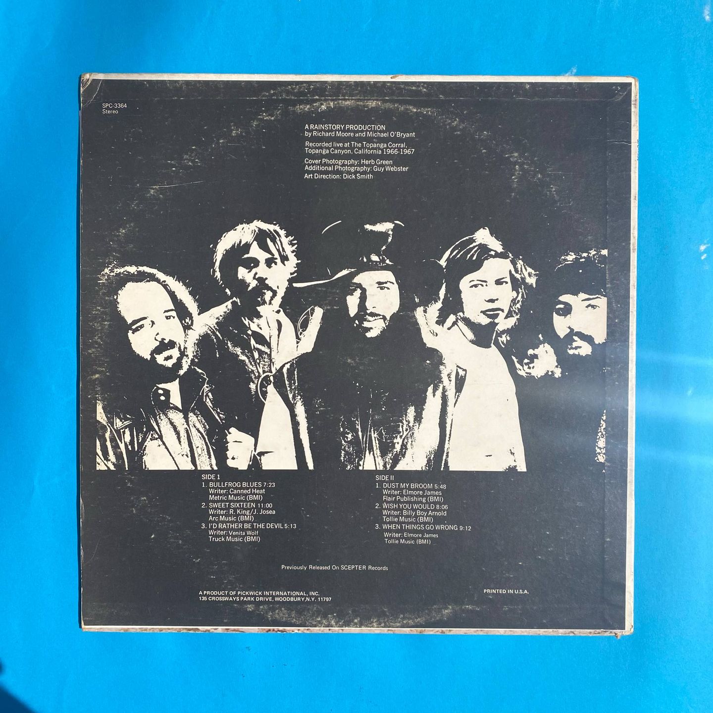 Canned Heat - Live At Topanga Corral | Pickwick (SPC-3364) - 2