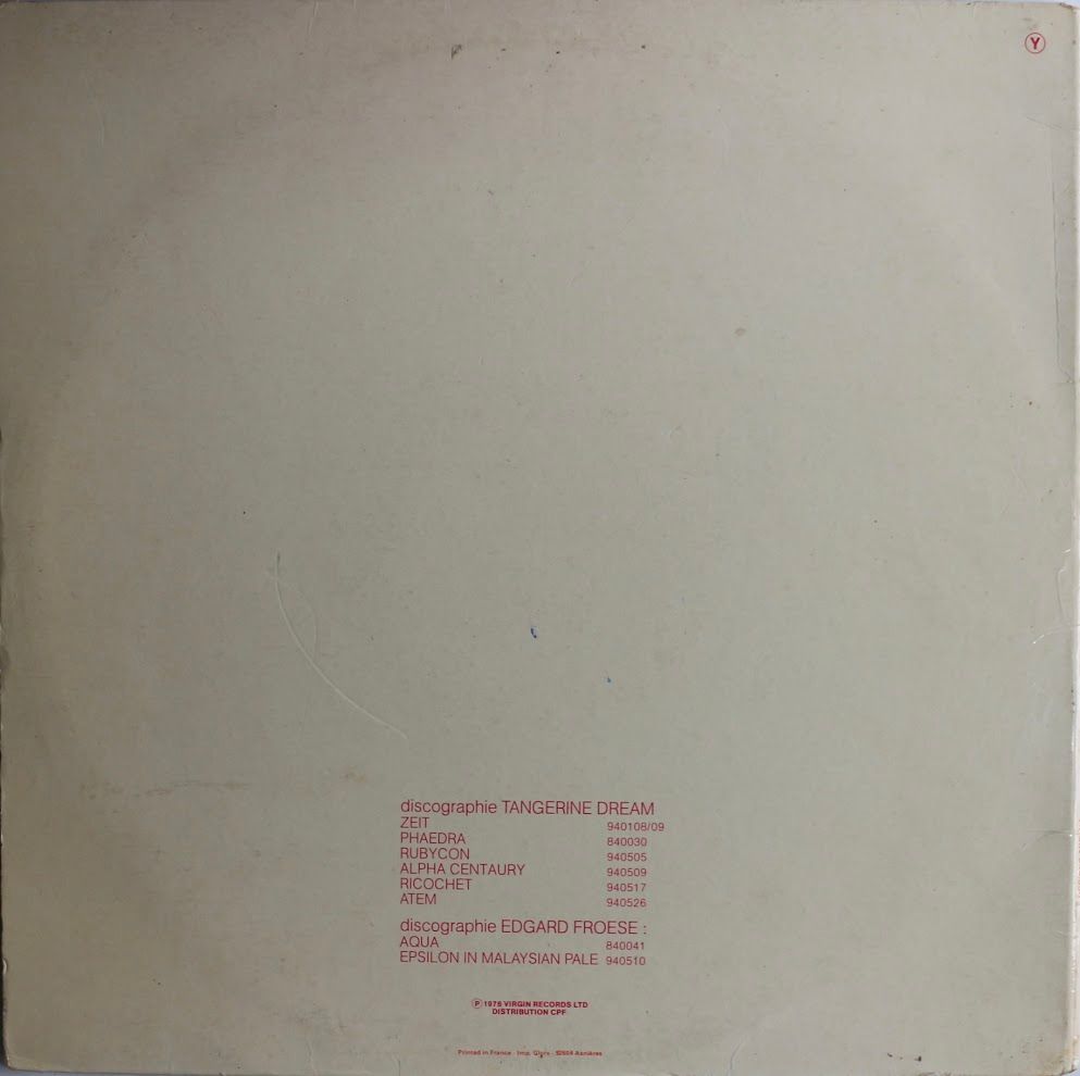 Tangerine Dream - Electronic Meditation | Virgin (940.530) - 2