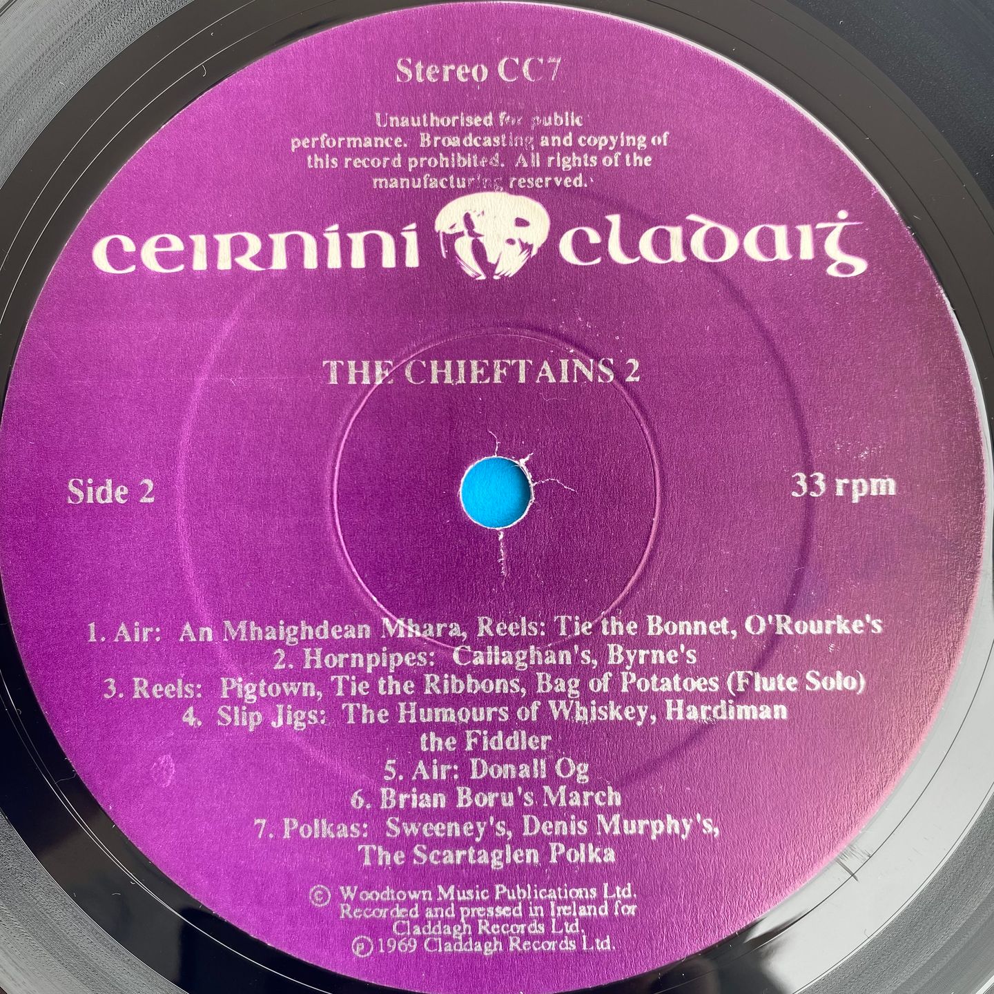 The Chieftains - The Chieftains 2 | Claddagh Records (CC7) - 4 The Chieftains - The Chieftains 2 | Claddagh Records (CC7) - 4