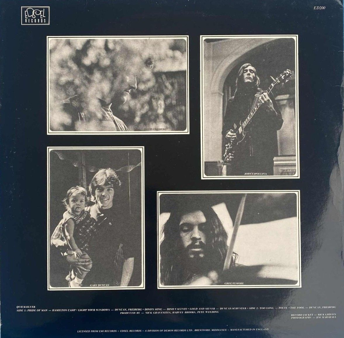 Quicksilver Messenger Service - Quicksilver Messenger Service | Edsel Records (ED 200) - 2 Quicksilver Messenger Service - Quicksilver Messenger Service | Edsel Records (ED 200) - 2