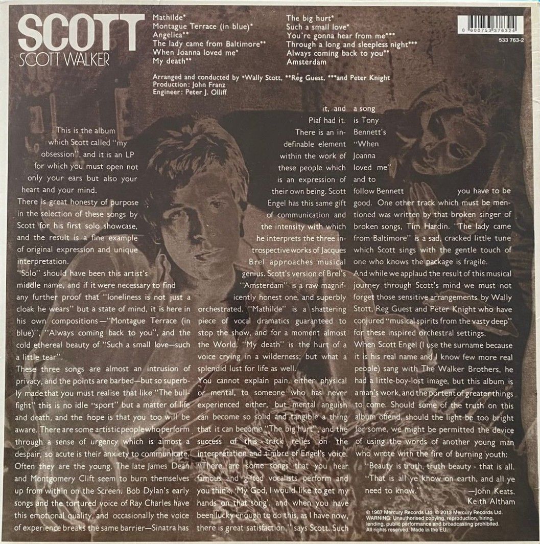 Scott Walker - Scott | Mercury (533 763-2) - 2