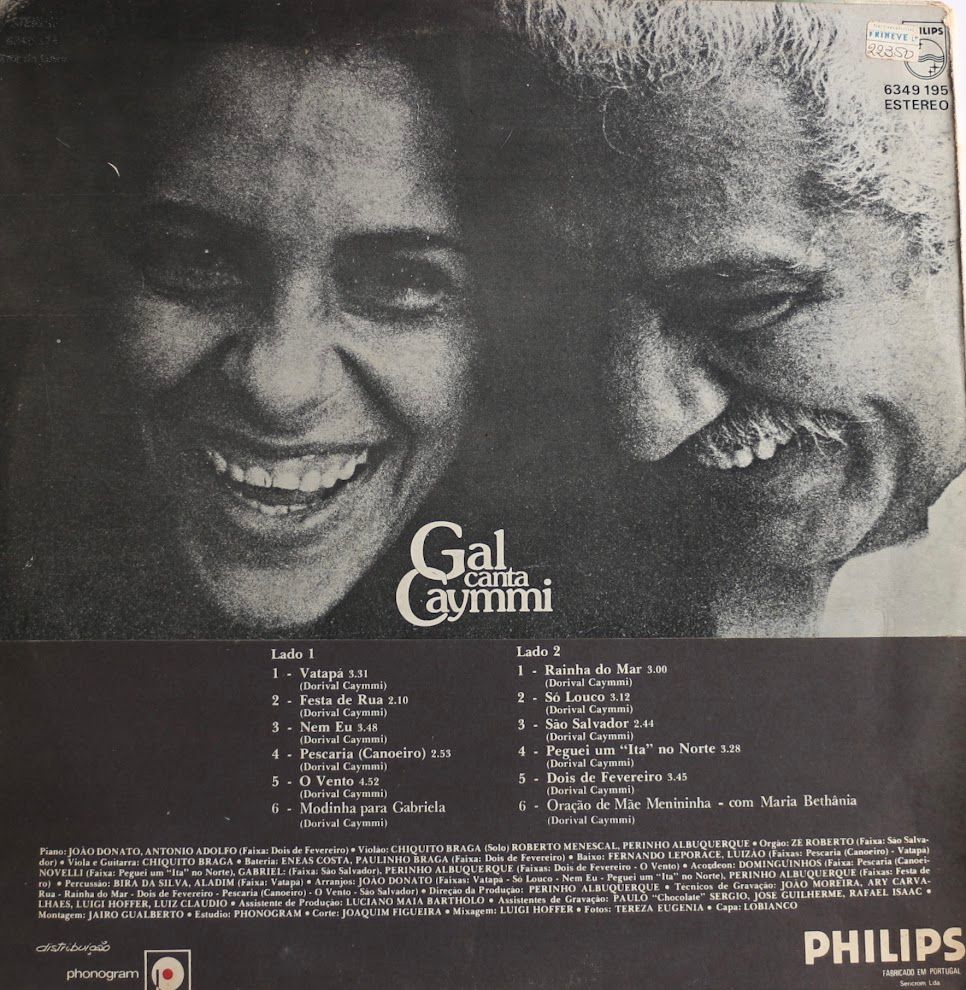 Gal Costa - Gal Canta Caymmi | Philips (6349 195) - 2