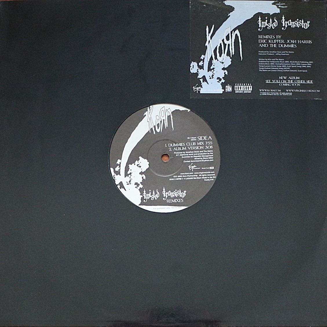 Korn - Twisted Transistor (Remixes) | Virgin (0946 3 43769 1 4)