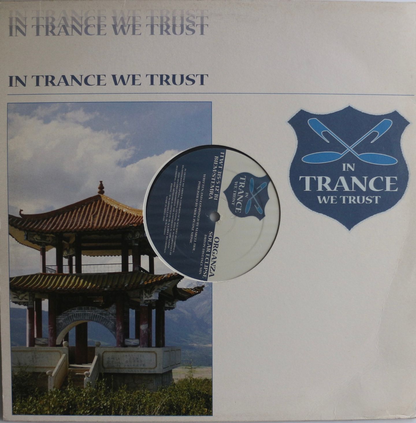 Organza - Aloha / Solar Eclipse | In Trance We Trust (ITWT 315-5 12") - main