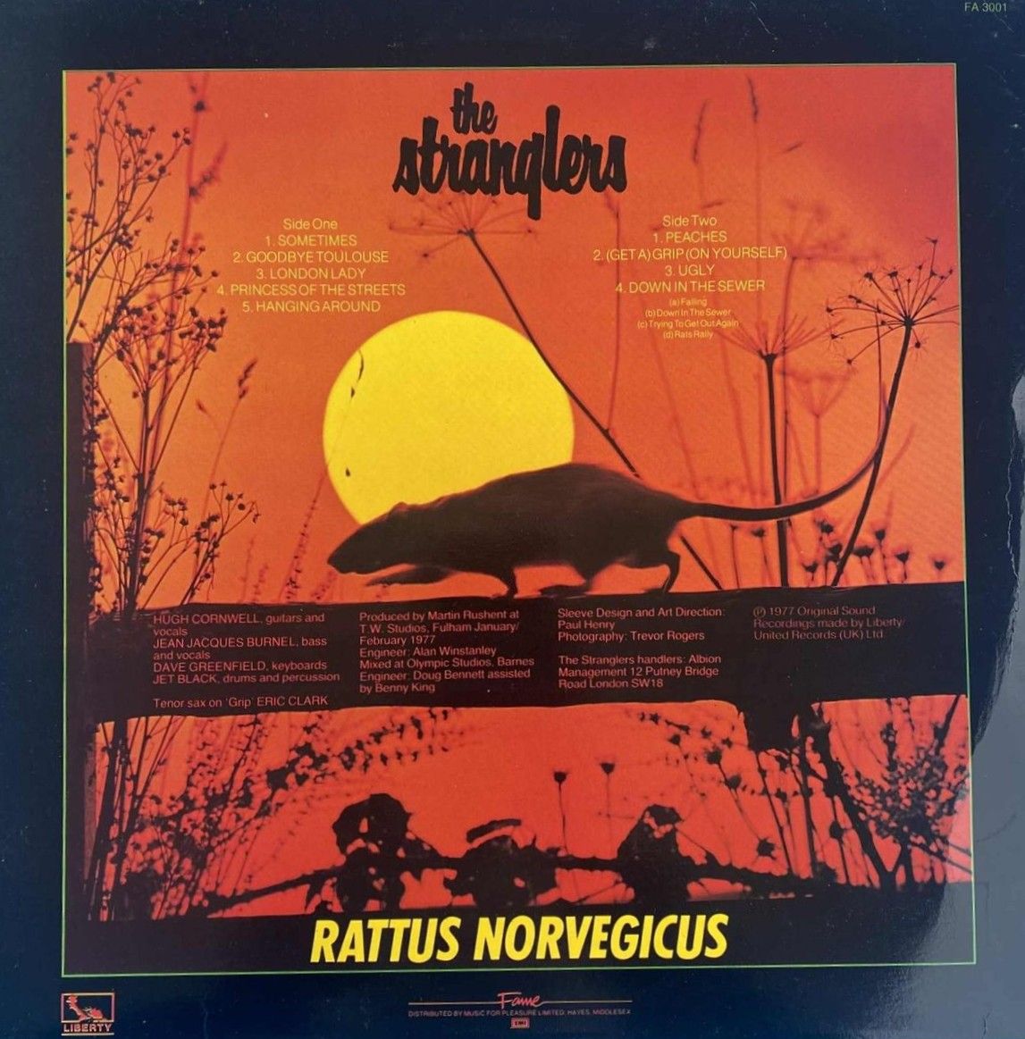 The Stranglers - Stranglers IV (Rattus Norvegicus) | Fame (FA 3001) - 2