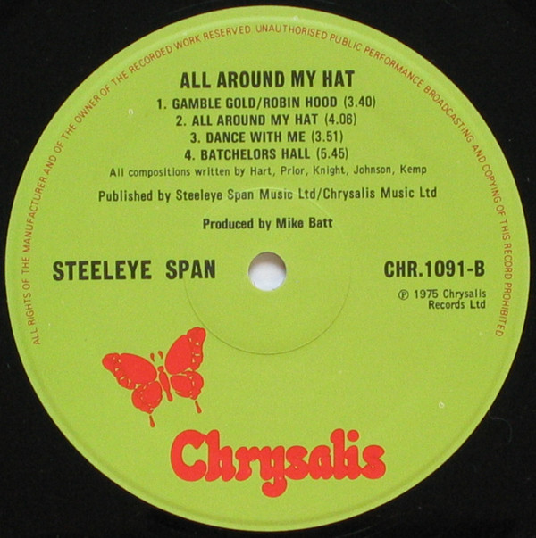 Steeleye Span - All Around My Hat | Chrysalis (CHR.1091) - 4