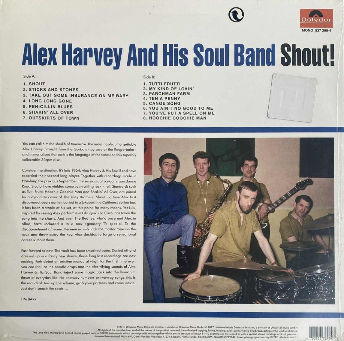 Alex Harvey & His Soul Band - Shout | Polydor (537 298-4) - 2