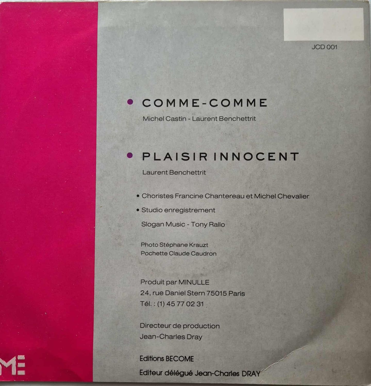 Michel Castin - Comme Comme | Not On Label (-) - 2 Michel Castin - Comme Comme | Not On Label (-) - 2