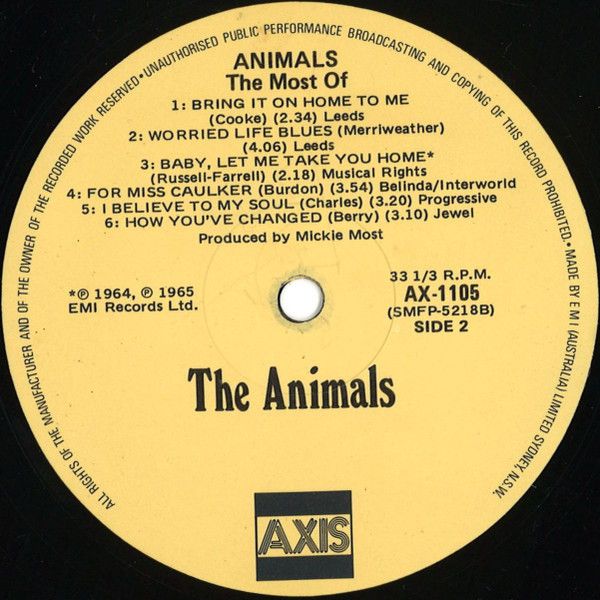 The Animals - The Most Of | Axis (AX.1105) - 2 The Animals - The Most Of | Axis (AX.1105) - 2