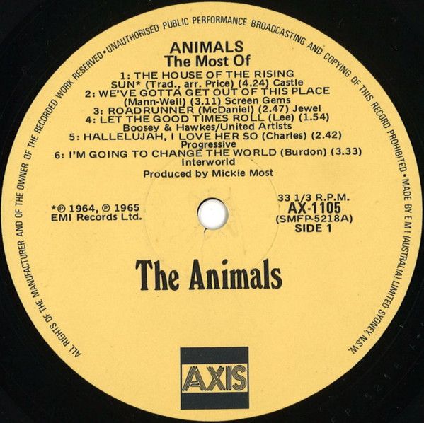 The Animals - The Most Of | Axis (AX.1105) - 3 The Animals - The Most Of | Axis (AX.1105) - 3