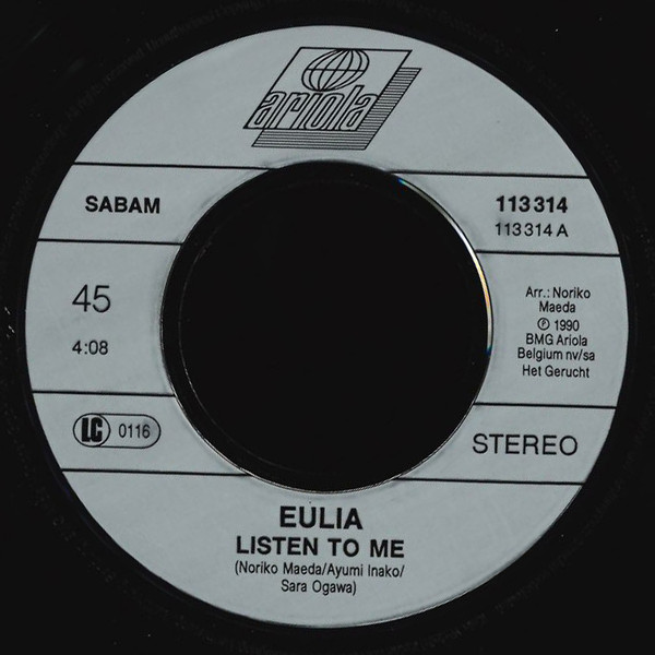 Eulia - Listen To Me | Ariola (113 314) - 3