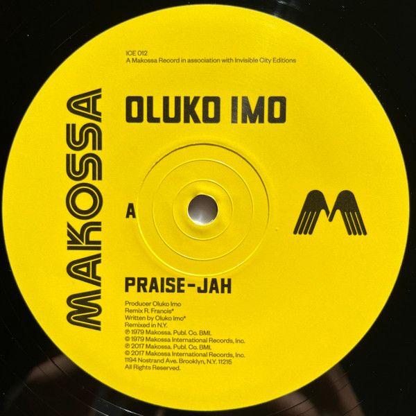 Oluko Imo - Praise-Jah | Invisible City Editions (ICE 012) - 2 Oluko Imo - Praise-Jah | Invisible City Editions (ICE 012) - 2