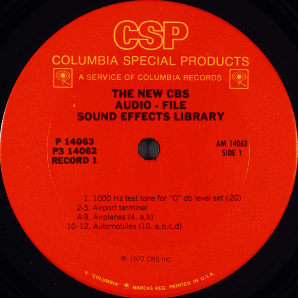 The New CBS Audio-File Sound Effects Library