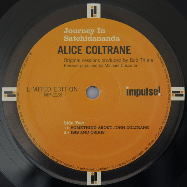 Alice Coltrane - Journey In Satchidananda | Impulse! (IMP-228) - 4