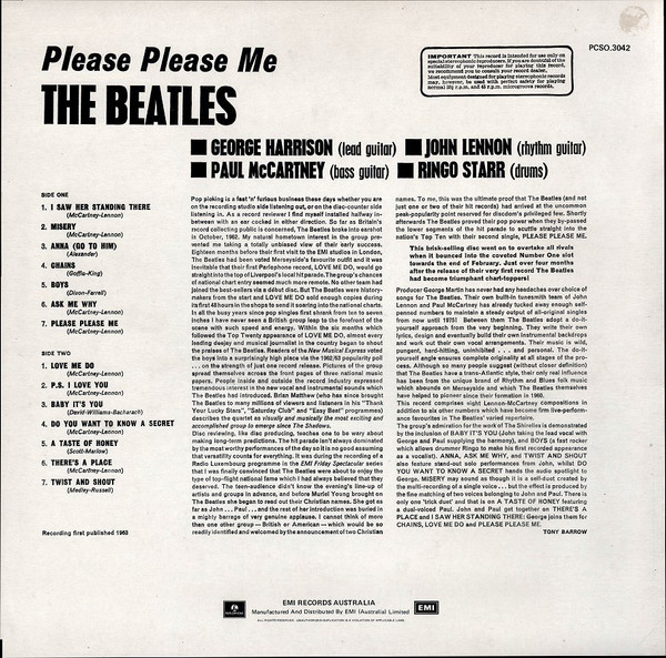 The Beatles - Please Please Me | Parlophone (PCSO 3042) - 2 The Beatles - Please Please Me | Parlophone (PCSO 3042) - 2