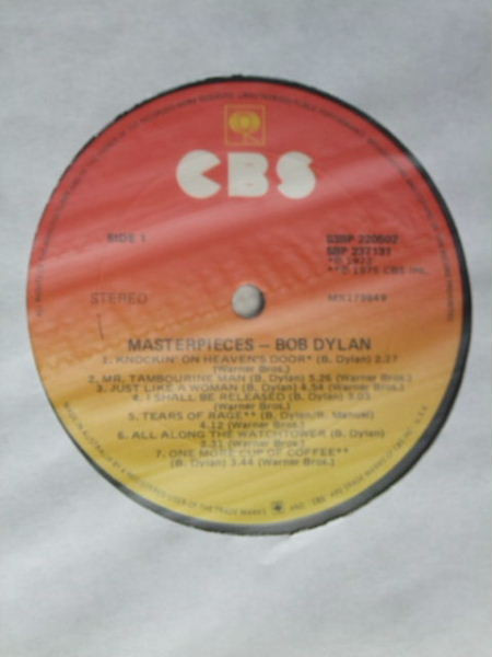 Bob Dylan - Masterpieces | CBS (S3BP 220502) - 10 Bob Dylan - Masterpieces | CBS (S3BP 220502) - 10