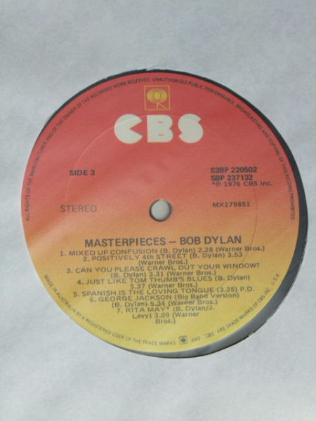 Bob Dylan - Masterpieces | CBS (S3BP 220502) - 12 Bob Dylan - Masterpieces | CBS (S3BP 220502) - 12
