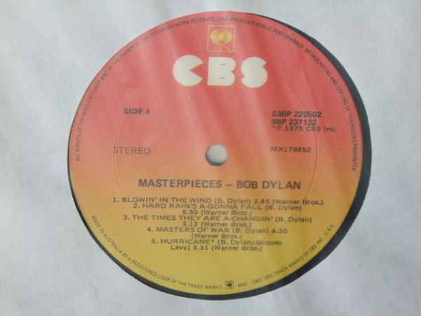 Bob Dylan - Masterpieces | CBS (S3BP 220502) - 13 Bob Dylan - Masterpieces | CBS (S3BP 220502) - 13