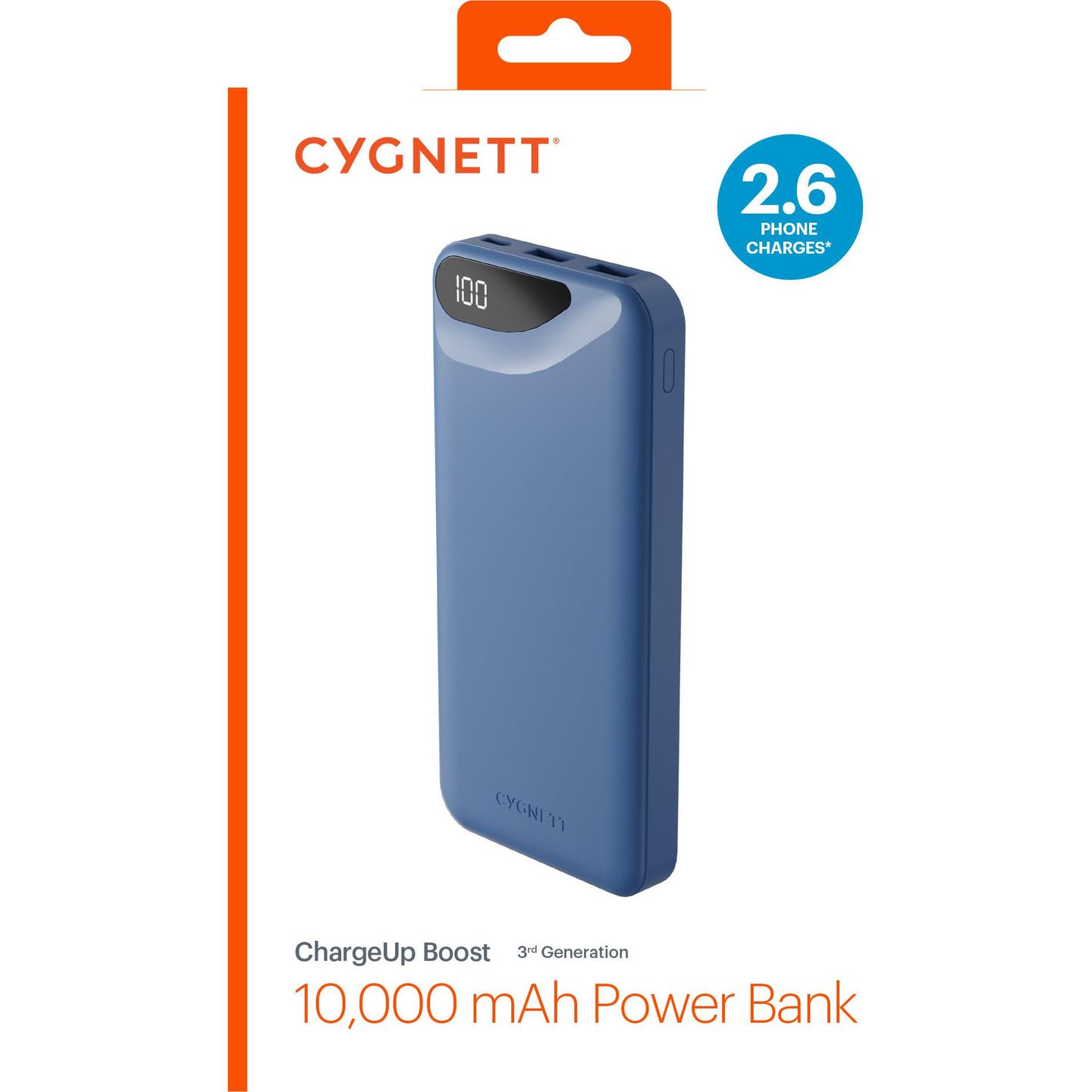 CYGNETT - Cygnett 10,000 mAh Power Bank - Blue - main