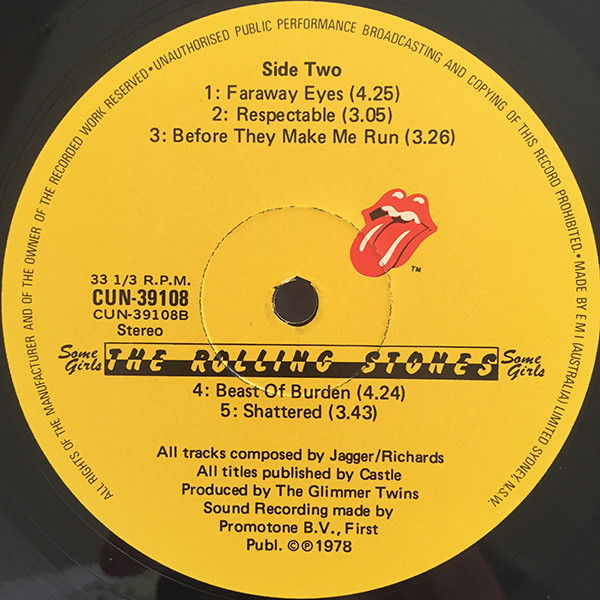 The Rolling Stones - Some Girls | Rolling Stones Records (CUN.39108) - 4 The Rolling Stones - Some Girls | Rolling Stones Records (CUN.39108) - 4
