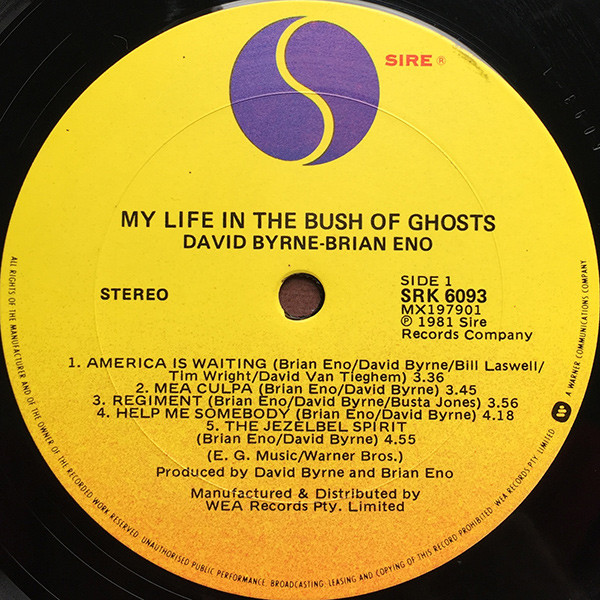 Brian Eno - David Byrne - My Life In The Bush Of Ghosts | Sire (SRK 6093) - 3 Brian Eno - David Byrne - My Life In The Bush Of Ghosts | Sire (SRK 6093) - 3