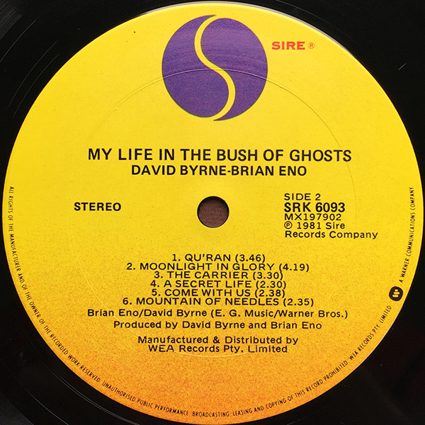 Brian Eno - David Byrne - My Life In The Bush Of Ghosts | Sire (SRK 6093) - 4 Brian Eno - David Byrne - My Life In The Bush Of Ghosts | Sire (SRK 6093) - 4