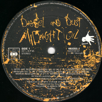 Midnight Oil - Diesel And Dust | CBS (460005 1) - 8