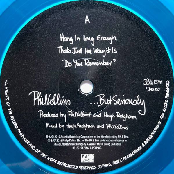 Phil Collins - ...But Seriously | Atlantic (PCLP 89 081227947156) - 3 Phil Collins - ...But Seriously | Atlantic (PCLP 89 081227947156) - 3