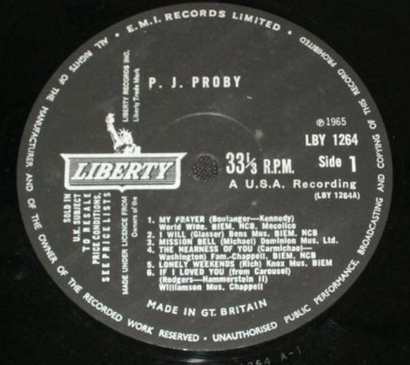 P.J. Proby - P.J. Proby | Liberty (LBY 1264) - 3 P.J. Proby - P.J. Proby | Liberty (LBY 1264) - 3