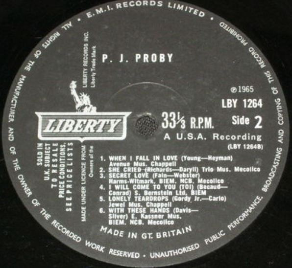 P.J. Proby - P.J. Proby | Liberty (LBY 1264) - 4 P.J. Proby - P.J. Proby | Liberty (LBY 1264) - 4