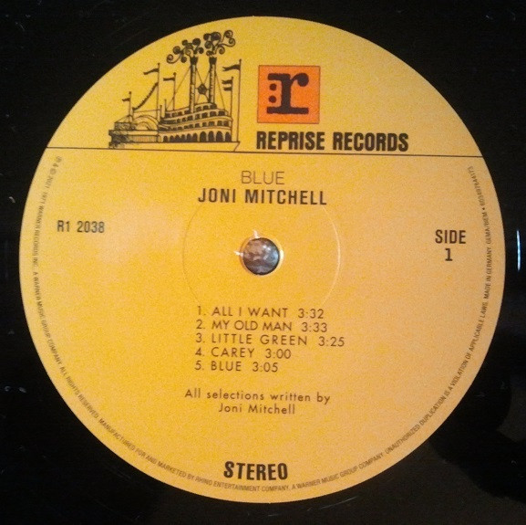Joni Mitchell - Blue | Reprise Records (R1 2038) - 4