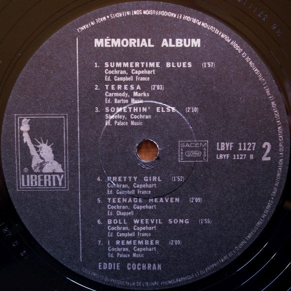 Eddie Cochran - The Eddie Cochran Memorial Album | Liberty (LBYF 1127) - 4 Eddie Cochran - The Eddie Cochran Memorial Album | Liberty (LBYF 1127) - 4