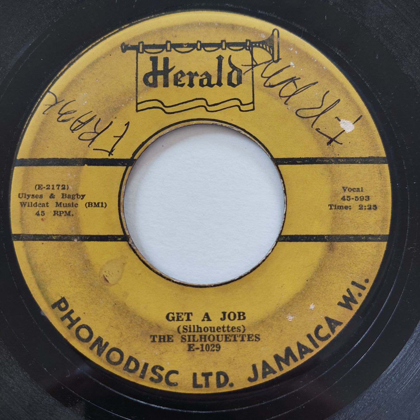 The Silhouettes - I Am Lonely / Get A Job | Herald (E-1029) - 2