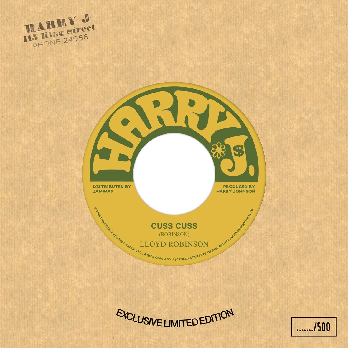 Lloyd Robinson - Cuss Cuss | Harry J Records (JAMWAX32RE) - main Lloyd Robinson - Cuss Cuss | Harry J Records (JAMWAX32RE) - main